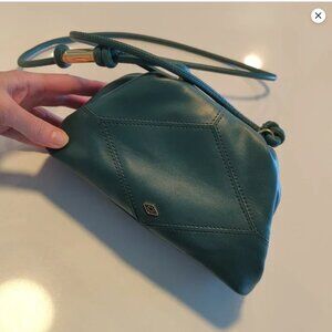NWOT Ba&Sh leather Crossbody Bag in Forest Green